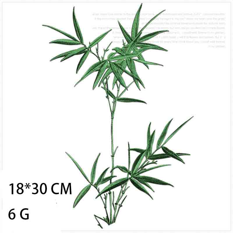 1 Piece Chinese Bamboo Iron on - Applique Patch Flower review and price