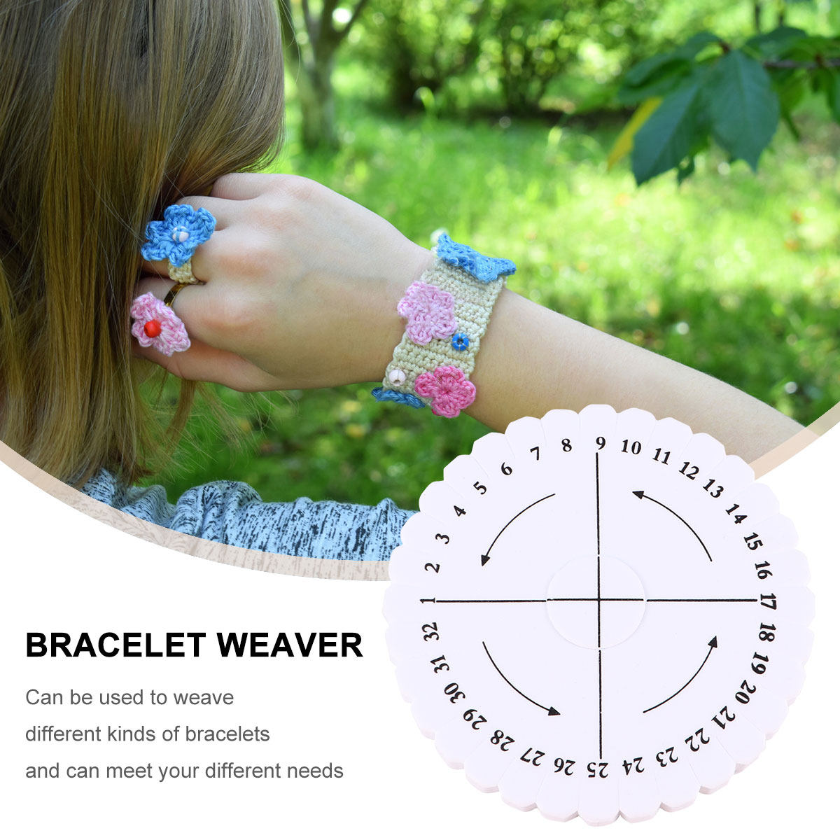 1Set Round Weaving Kit Bracele - Embroidery Craft review and price