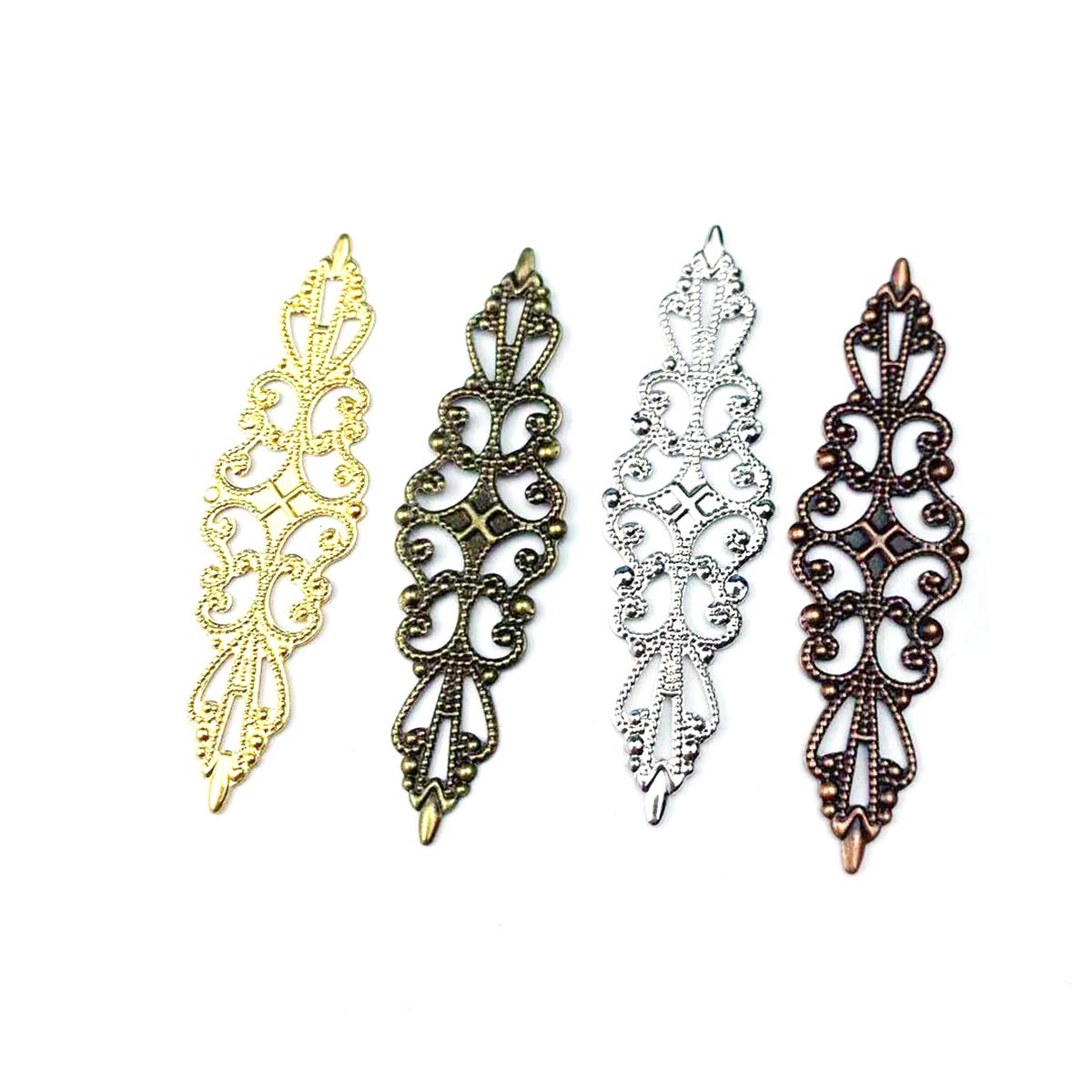 200PCS Hollow Rhombus Charm Fi - Embellishment Crafts review and price