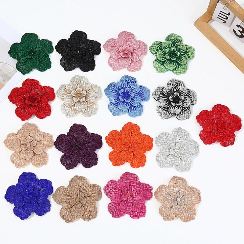 1pc Three-dimensional Camellia - Sew On Rhinestone review and price