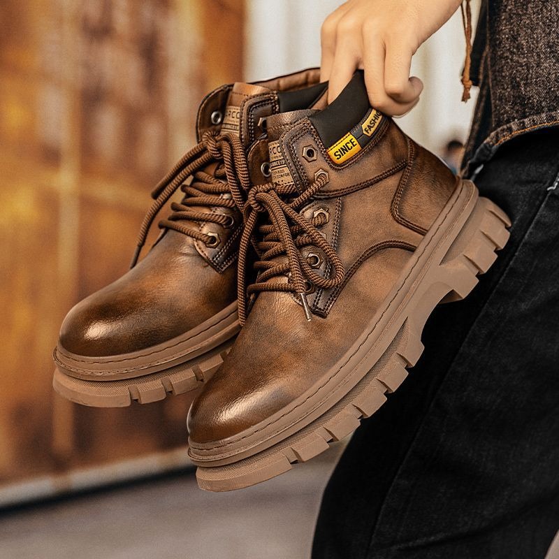 Vintage Men Platform Ankle Boo - Guipure Lace Panel review and price