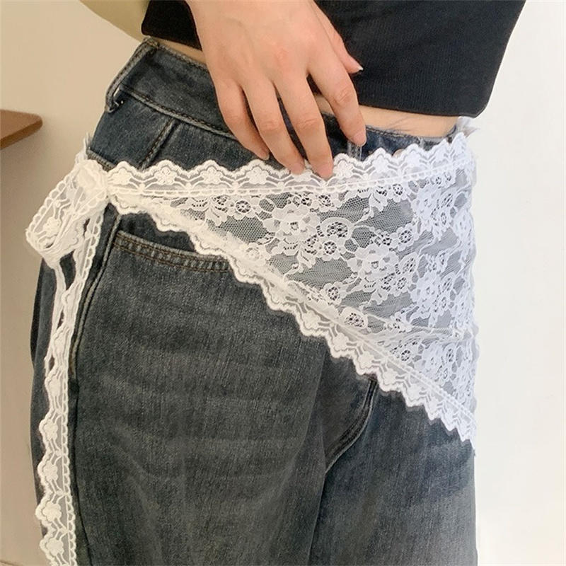 Triangle Lace Short Skirt Half - Lace Ribbon Trim review and price