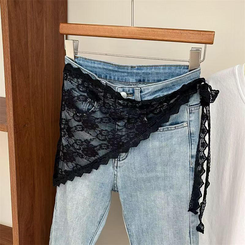 Triangle Lace Short Skirt Half - Lace Ribbon Trim review and price