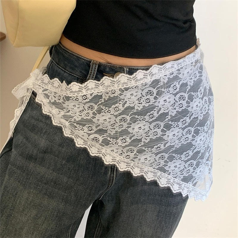 Triangle Lace Short Skirt Half - Lace Ribbon Trim review and price