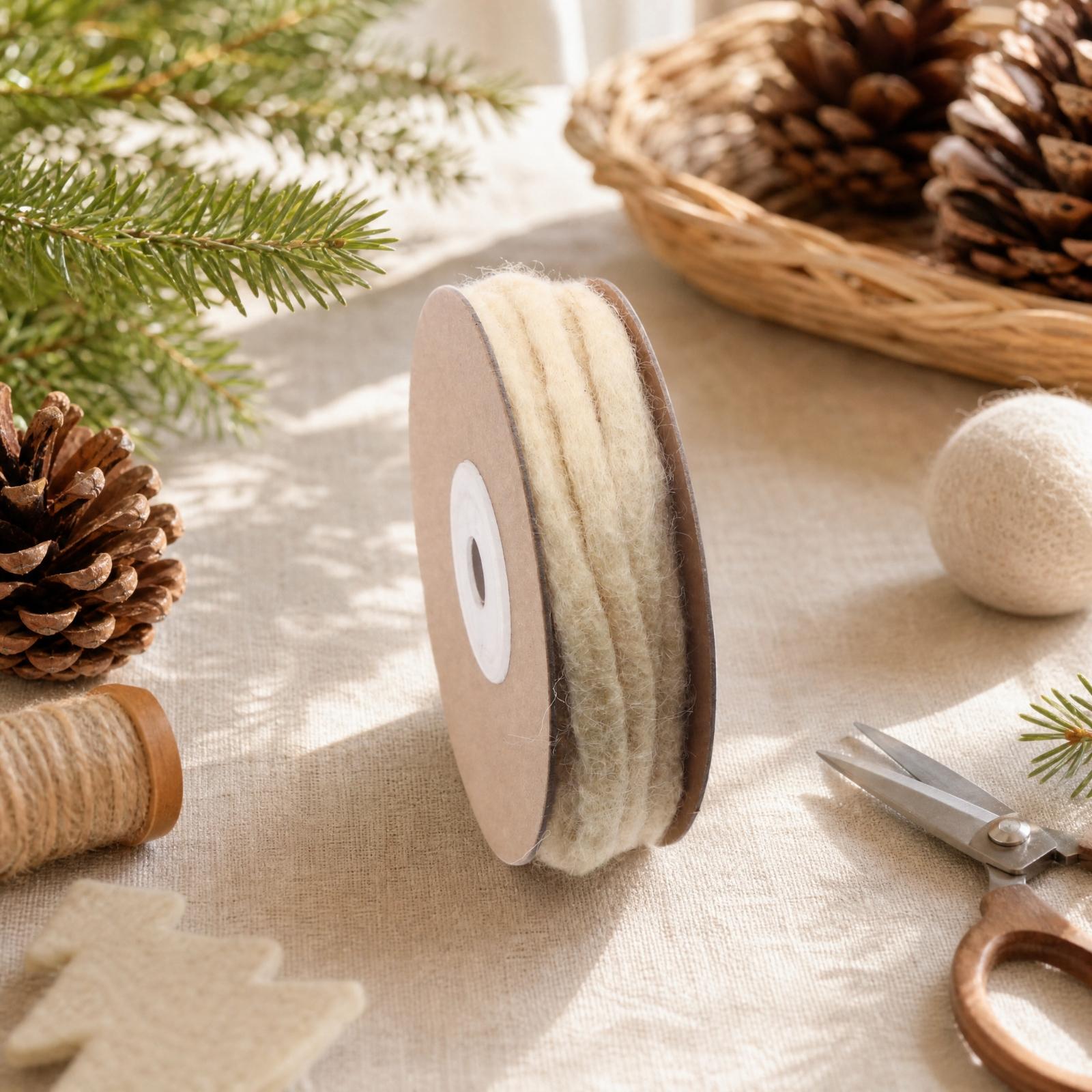 Pure Wool Felt Ribbon Round Co - Cord Trim Twisted review and price