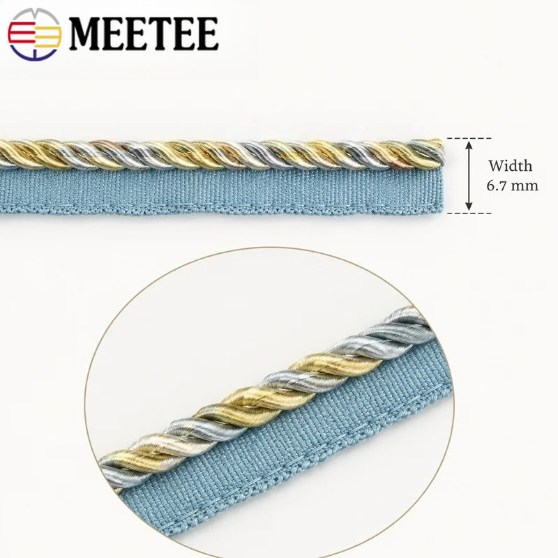 2/5/10/12M Meetee 6mm Two-Colo - Cord Trim Twisted review and price