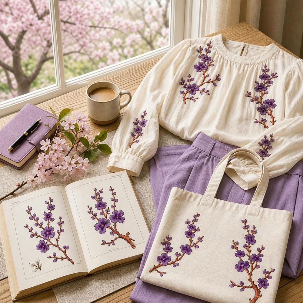 DIY Cherry Blossom Iron On Pat - Applique Patch Flower review and price