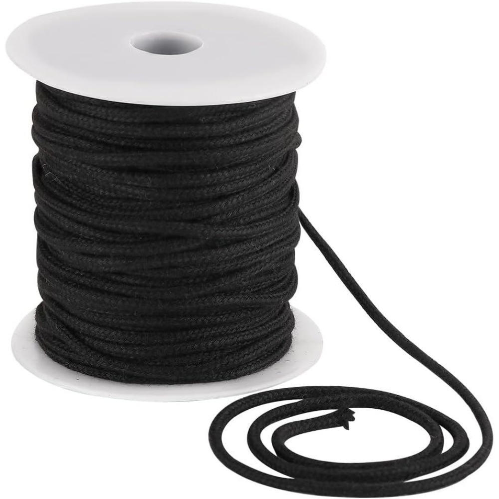 4mm 33 Yards Black Cotton Rope - Cord Trim Twisted review and price