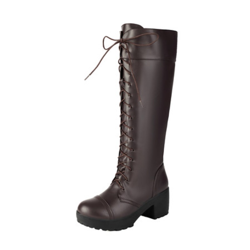Womens Knee High Lace Up Comba - Guipure Lace Panel review and price
