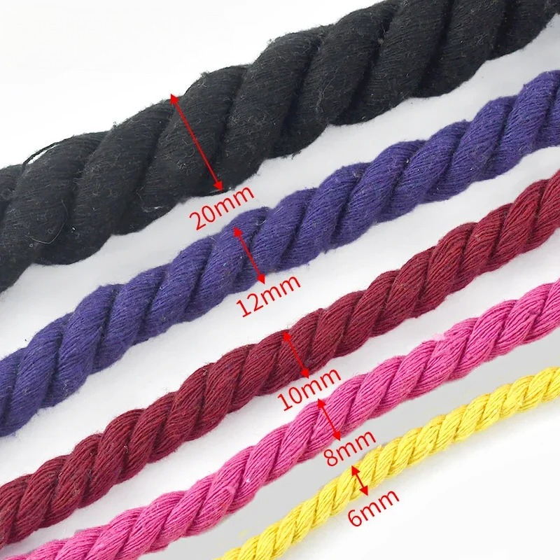 5M 5-20mm Cotton Twisted Rope  - Cord Trim Twisted review and price